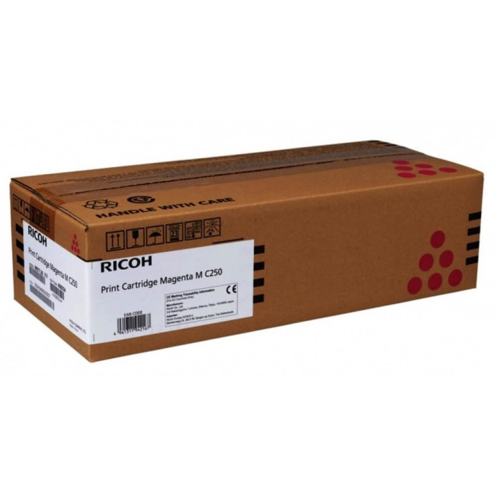 Ricoh Toner 408354 M C250 Magenta in de groep COMPUTERS & RANDAPPARATUUR / Printers & Accessoires / Inkt & Toner / Toner / Ricoh bij TP E-commerce Nordic AB (C37112)