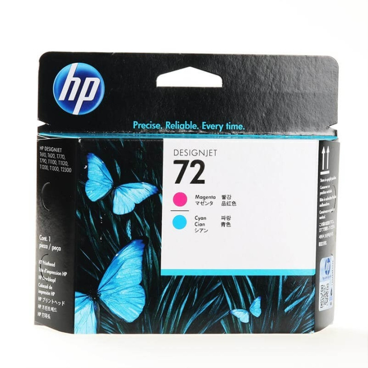 HP Skrivarhuvud C9383A 72 Cyan/Magenta in de groep COMPUTERS & RANDAPPARATUUR / Printers & Accessoires / Printers / Inkjet printers bij TP E-commerce Nordic AB (C37297)