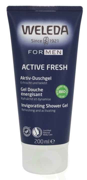 Weleda Men Active Fresh Invigorating Shower Gel 200 ml in de groep BEAUTY & HEALTH / Huidsverzorging / Lichaamsverzorging / Bad- en douchegels bij TP E-commerce Nordic AB (C38063)