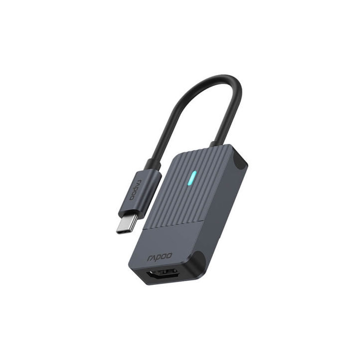 Rapoo Adapter USB-C UCA-1004 USB-C till HDMI in de groep COMPUTERS & RANDAPPARATUUR / Computerkabels / USB / USB-C bij TP E-commerce Nordic AB (C38378)