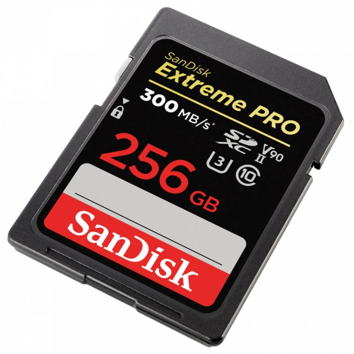 SanDisk SDXC Extreme Pro 256GB 300MB/s UHS-II V90 in de groep HOME ELECTRONICS / Opslagmedia / Geheugenkaarten / SD/SDHC/SDXC bij TP E-commerce Nordic AB (C38412)