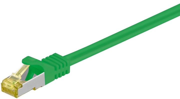 Goobay RJ45 netwerkkabel S/FTP (PiMF), 500 MHz, met CAT 7 ruwe kabel, groen, 20 m LSZH halogeenvrije kabelmantel, koper, RJ45-connector (CAT 6A) in de groep COMPUTERS & RANDAPPARATUUR / Computerkabels / Netwerkkabels / Cat7 bij TP E-commerce Nordic AB (C39535)