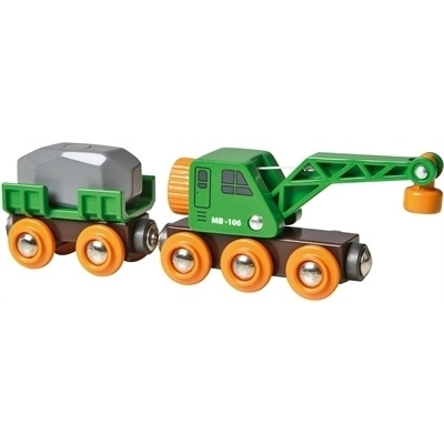 Brio World 33698 - Kranvagn in de groep SPEELGOED, KINDER- & BABYPRODUCTEN / Speelgoed / Bouwspeelgoed / Brio treinrails bij TP E-commerce Nordic AB (C40381)