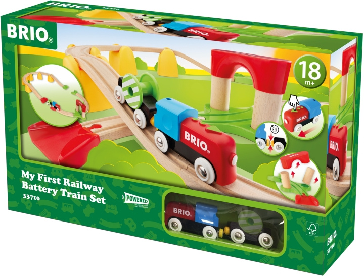 BRIO 33710 - Min första järnväg – nybörjarset in de groep SPEELGOED, KINDER- & BABYPRODUCTEN / Speelgoed / Bouwspeelgoed / Brio treinrails bij TP E-commerce Nordic AB (C40396)