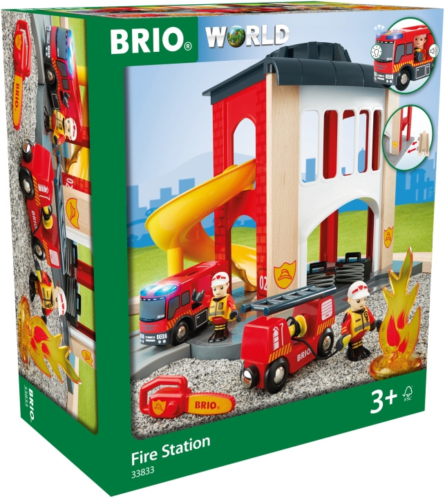 BRIO World 33833 - Brandstation in de groep SPEELGOED, KINDER- & BABYPRODUCTEN / Speelgoed / Bouwspeelgoed / Brio treinrails bij TP E-commerce Nordic AB (C40401)