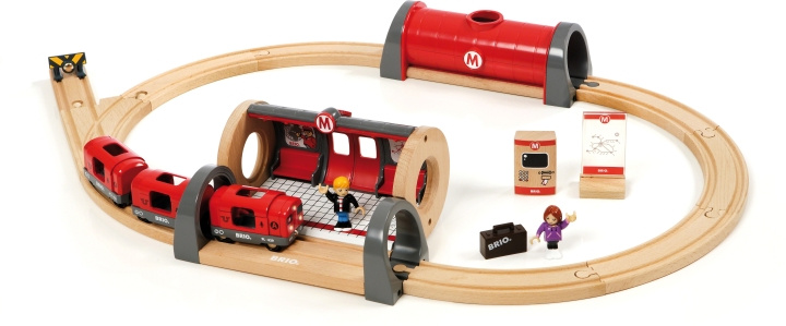 BRIO World 33513 - Tunnelbaneset in de groep SPEELGOED, KINDER- & BABYPRODUCTEN / Speelgoed / Bouwspeelgoed / Brio treinrails bij TP E-commerce Nordic AB (C40426)