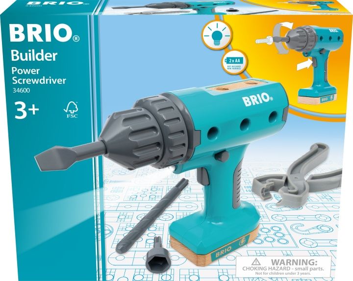 BRIO Builder 34600 - Batteridriven skruvdragare in de groep SPEELGOED, KINDER- & BABYPRODUCTEN / Speelgoed / Bouwspeelgoed / Bouwblokken bij TP E-commerce Nordic AB (C40465)