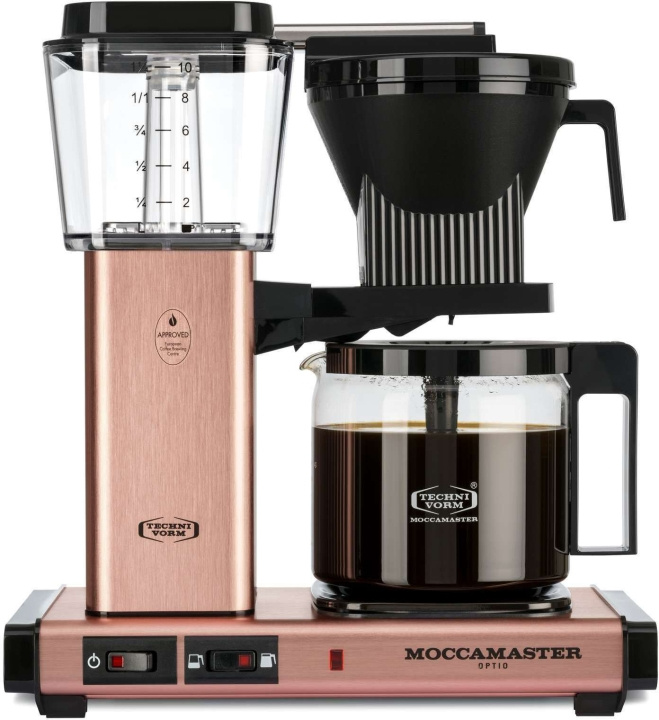 Moccamaster Optio -kahvinkeitin, ruusukulta in de groep HUISHOUDEN & TUIN / Huishoudelijke apparaten / Koffiezetapparaten en accessoires / Koffiezetapparaten bij TP E-commerce Nordic AB (C40904)