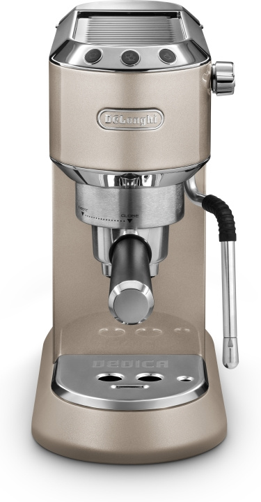 DeLonghi De\'Longhi EC885.BG Dedica Arte -espressokeitin, beigen kulta in de groep HUISHOUDEN & TUIN / Huishoudelijke apparaten / Koffiezetapparaten en accessoires / Espressomachines bij TP E-commerce Nordic AB (C40915)