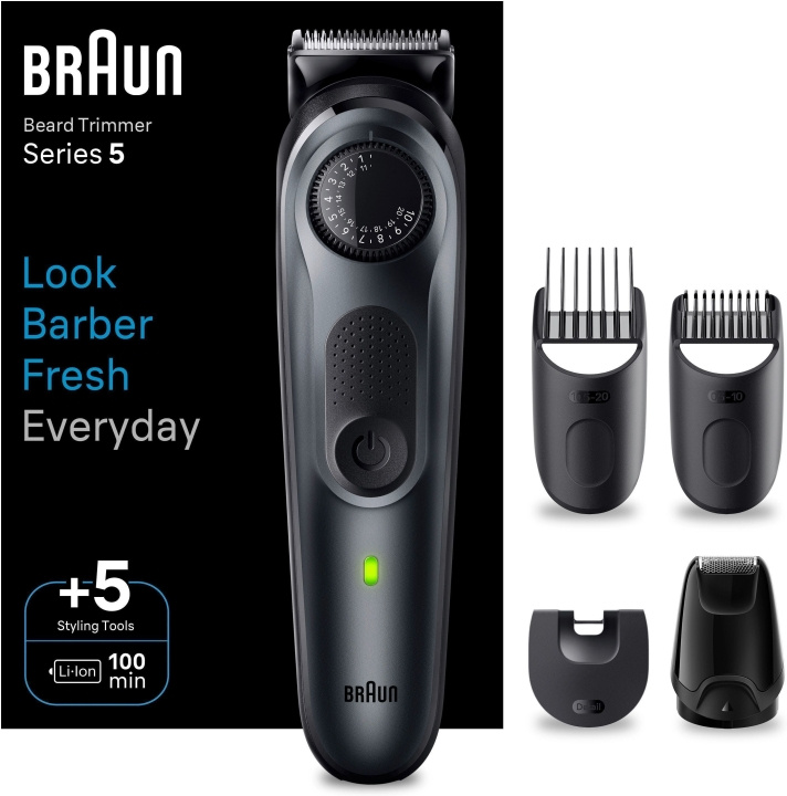 Braun Series 5 BT5420 -partatrimmeri in de groep BEAUTY & HEALTH / Haar & Styling / Scheren & Trimmen / Baardtrimmer & Accessoires bij TP E-commerce Nordic AB (C40951)