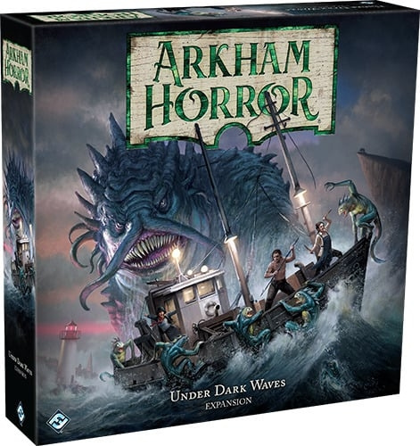 Enigma Arkham Horror Under Dark Waves -lisäosa in de groep SPEELGOED, KINDER- & BABYPRODUCTEN / Speelgoed / Bordspellen / Familiespellen bij TP E-commerce Nordic AB (C41031)