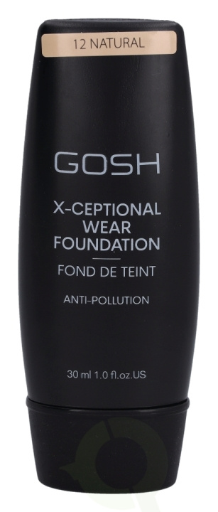 Gosh X-Ceptional Wear Foundation Long Lasting Makeup 30 ml #12 Natural in de groep BEAUTY & HEALTH / Makeup / Make-up gezicht / Foundation bij TP E-commerce Nordic AB (C41479)