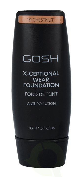 Gosh X-Ceptional Wear Foundation Long Lasting Makeup 30 ml 19 Chestnut in de groep BEAUTY & HEALTH / Makeup / Make-up gezicht / Foundation bij TP E-commerce Nordic AB (C41481)