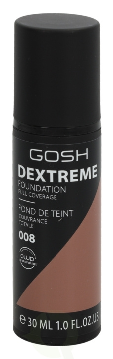 Gosh Dextreme Full Coverage Foundation 30 ml 008 Golden in de groep BEAUTY & HEALTH / Makeup / Make-up gezicht / Foundation bij TP E-commerce Nordic AB (C41501)