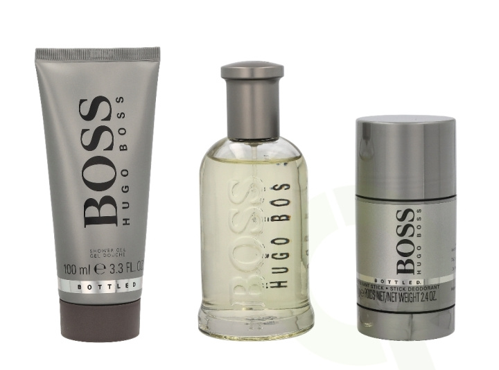 Hugo Boss Bottled Giftset 275 ml Edt Spray 100ml/Shower Gel 100ml/Deo Stick 75ml in de groep BEAUTY & HEALTH / Cadeausets / Cadeausets voor hem bij TP E-commerce Nordic AB (C42475)