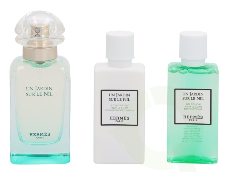 Hermes Un Jardin Sur Le Nil Giftset 130 ml Edt Spray 50ml/Body Lotion 40ml/Shower Gel 40ml in de groep BEAUTY & HEALTH / Cadeausets / Cadeausets voor haar bij TP E-commerce Nordic AB (C42483)