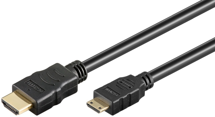 Goobay High Speed HDMI™ kabel met Ethernet (mini) HDMI ™-connector (Type A) > HDMI™-mini-stekker (type C), 1 m in de groep HOME ELECTRONICS / Kabels & Adapters / HDMI / Kabels bij TP E-commerce Nordic AB (C42639)