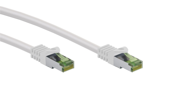 Goobay RJ45 netwerkkabel met CAT 8.1 S/FTP ruwe kabel, AWG 26, wit koperen geleider, LSZH halogeenvrije kabelmantel, RJ45-connector (CAT 6A), 20 m in de groep COMPUTERS & RANDAPPARATUUR / Computerkabels / Netwerkkabels / Cat8 bij TP E-commerce Nordic AB (C43051)