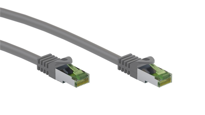 Goobay RJ45 netwerkkabel met CAT 8.1 S/FTP ruwe kabel, AWG 26, grijs koperen geleider, LSZH halogeenvrije kabelmantel, RJ45-connector (CAT 6A), 10 m in de groep COMPUTERS & RANDAPPARATUUR / Computerkabels / Netwerkkabels / Cat8 bij TP E-commerce Nordic AB (C43059)