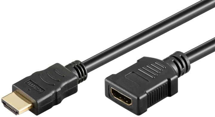 Goobay High Speed HDMI™-verlengkabel met Ethernet HDMI ™-connector (Type A) > HDMI™-bus (type A), 2 m in de groep HOME ELECTRONICS / Kabels & Adapters / HDMI / Kabels bij TP E-commerce Nordic AB (C43097)