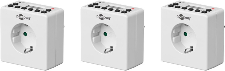 Goobay Set med 3, digital timer Lättanvänd digital timer in de groep HUISHOUDEN & TUIN / Elektriciteit & Verlichting / Timers bij TP E-commerce Nordic AB (C44047)