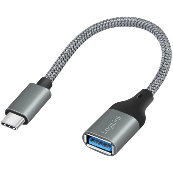 LogiLink USB-C -hane till USB-A hona OTG 15W 0,15m in de groep COMPUTERS & RANDAPPARATUUR / Computerkabels / USB / USB-C bij TP E-commerce Nordic AB (C44262)