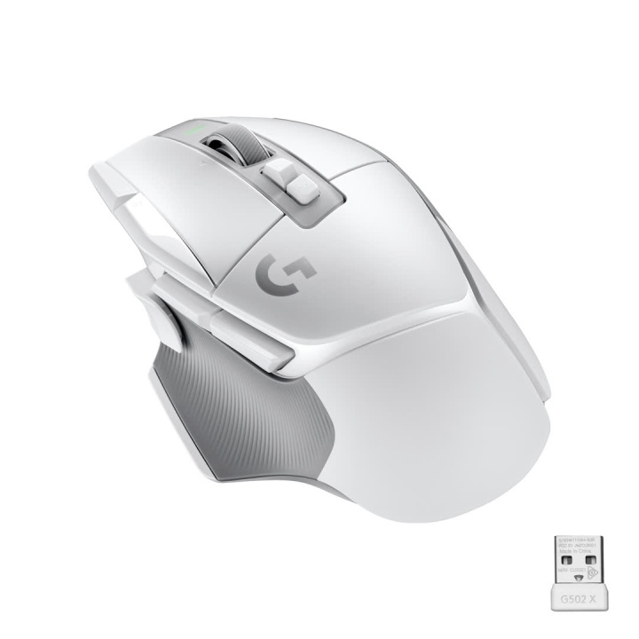 Logitech G502 X LIGHTSPEED Wireless Gaming Mouse, White/Core in de groep COMPUTERS & RANDAPPARATUUR / GAMING / Muizen bij TP E-commerce Nordic AB (C44932)