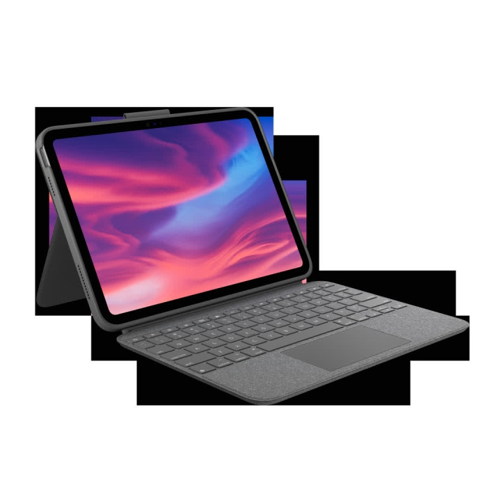 Logitech Combo Touch for iPad 10.9\'\' (10th gen), Oxford Grey (Nordic) in de groep SMARTPHONE & TABLETS / Tablets bij TP E-commerce Nordic AB (C44939)