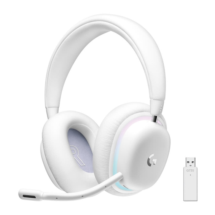 Logitech G735 Wireless Gaming Headset, Off White in de groep COMPUTERS & RANDAPPARATUUR / GAMING / Koptelefoon bij TP E-commerce Nordic AB (C44966)