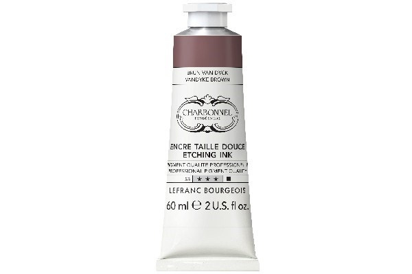 LB Charbonnel Charbo Ink 60Ml Van Dyck Brown 111 in de groep SPORT, VRIJE TIJD & HOBBY / Hobby / Schilderen & tekenen / Kunstenaarkleuren / Printing inks bij TP E-commerce Nordic AB (C45123)