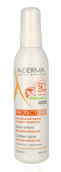 A-Derma Protect Kids Children Spray SPF50+ 200 ml in de groep BEAUTY & HEALTH / Huidsverzorging / Zonnebank / Zonnebescherming bij TP E-commerce Nordic AB (C45874)