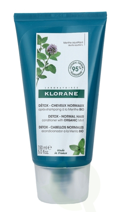 Klorane Anti-Pollution Conditioner With Aquatic Mint 150 ml Detox-Normal Hair in de groep BEAUTY & HEALTH / Haar & Styling / Haarverzorging / Conditioner bij TP E-commerce Nordic AB (C46610)