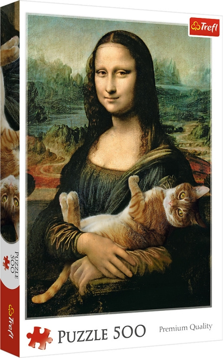 TREFL Mona Lisa och katten pussel, 500 bitar in de groep SPEELGOED, KINDER- & BABYPRODUCTEN / Speelgoed / Kinderpuzzel bij TP E-commerce Nordic AB (C46748)