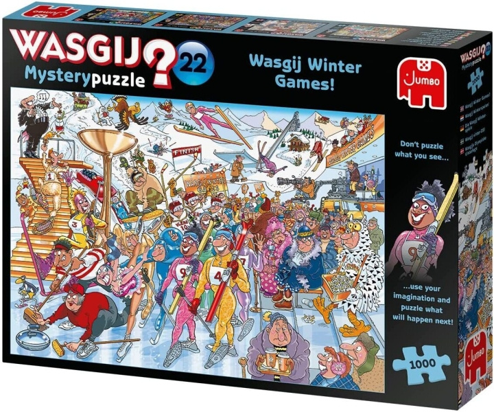 Wasgij Destiny 22 Winter Games! Mystery Puzzle 1000 Bits in de groep SPORT, VRIJE TIJD & HOBBY / Hobby / Puzzel bij TP E-commerce Nordic AB (C46860)