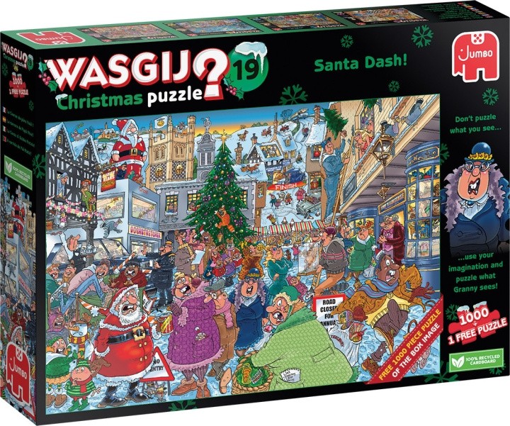 Wasgij jul 19 - pussel, 2 x 1000 bitar in de groep SPEELGOED, KINDER- & BABYPRODUCTEN / Speelgoed / Puzzels bij TP E-commerce Nordic AB (C47025)