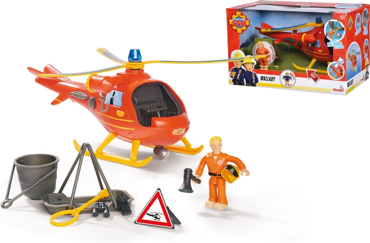 Brandman Sami Wallaby helikopter och figur in de groep SPEELGOED, KINDER- & BABYPRODUCTEN / Speelgoed / Speelgoed bij TP E-commerce Nordic AB (C47202)