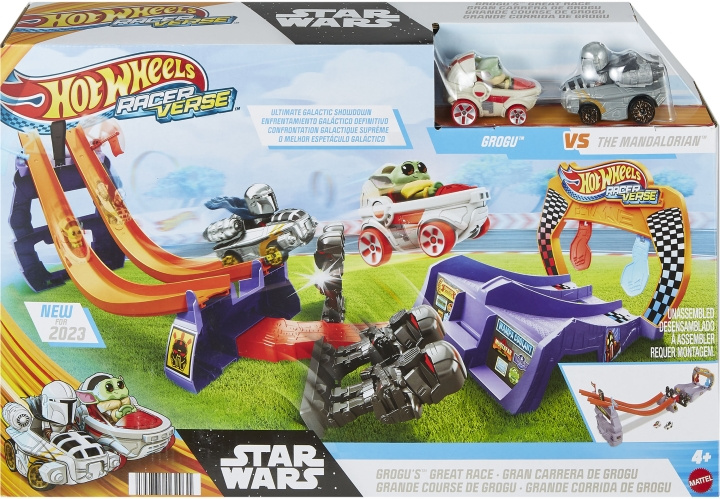 Hot Wheels: Star Wars - Racer Verse Dark Trooper Drag Race - bilbana in de groep SPEELGOED, KINDER- & BABYPRODUCTEN / Speelgoed / Autobanen bij TP E-commerce Nordic AB (C47265)