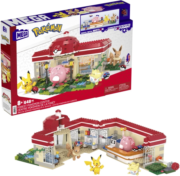 POKEMON Mega Pokémon: Pokécenter - byggsats in de groep SPEELGOED, KINDER- & BABYPRODUCTEN / Speelgoed / Bouwspeelgoed / Bouwblokken bij TP E-commerce Nordic AB (C47269)