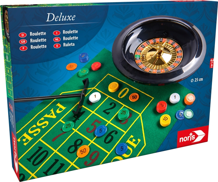 Noris Deluxe roulette, 25 cm in de groep SPEELGOED, KINDER- & BABYPRODUCTEN / Spelletje / Bordspellen bij TP E-commerce Nordic AB (C47292)