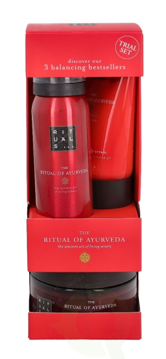 Rituals Ayurveda Set 245 ml Foaming Shower Gel 50ml/Body Cream 70ml/Body Scrub 125gr in de groep BEAUTY & HEALTH / Huidsverzorging / Lichaamsverzorging / Body lotion bij TP E-commerce Nordic AB (C47426)