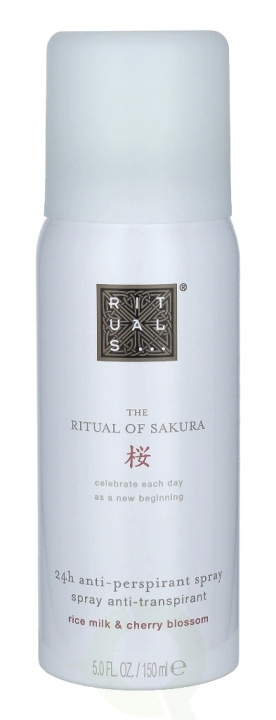 Rituals Sakura 24H Anti-Perspirant Spray 150 ml Rice Milk & Cherry Blossom in de groep BEAUTY & HEALTH / Geuren & Parfum / Deodorant / Deodorant voor mannen bij TP E-commerce Nordic AB (C47461)