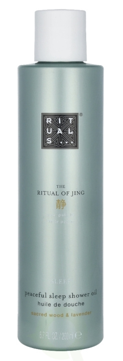 Rituals Jing Peaceful Sleep Shower Oil 200 ml Sacred Wood & Lavender in de groep BEAUTY & HEALTH / Huidsverzorging / Lichaamsverzorging / Bad- en douchegels bij TP E-commerce Nordic AB (C47536)