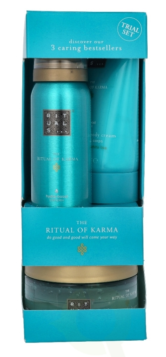 Rituals Karma Set 245 ml Foaming Shower Gel 50ml/Body Cream 70ml/Body Peeling 125gr in de groep BEAUTY & HEALTH / Cadeausets / Cadeausets voor haar bij TP E-commerce Nordic AB (C47603)