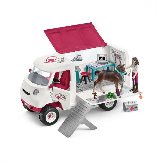 Schleich Horse Club 42439 Mobil veterinär med hannoveranerföl in de groep SPEELGOED, KINDER- & BABYPRODUCTEN / Speelgoed / Figuren, Miniaturen & accessoires bij TP E-commerce Nordic AB (C47834)