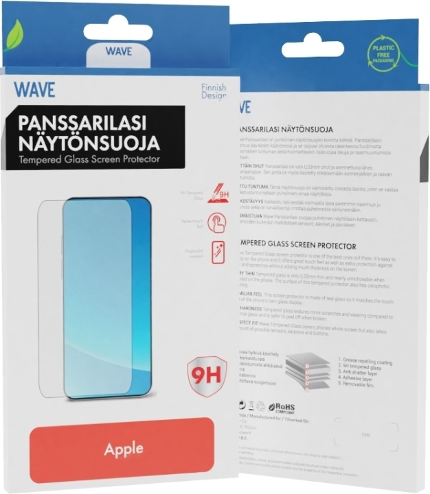 Wave pansarglas, iPhone 15 Pro Max in de groep SMARTPHONE & TABLETS / Mobielbescherming / Apple / iPhone 15 bij TP E-commerce Nordic AB (C48045)