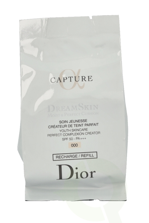 Dior Capture Dreamskin Moist & Perfect Cushion SPF50 - Refil 15 gr #000 in de groep BEAUTY & HEALTH / Makeup / Make-up gezicht / Foundation bij TP E-commerce Nordic AB (C48727)