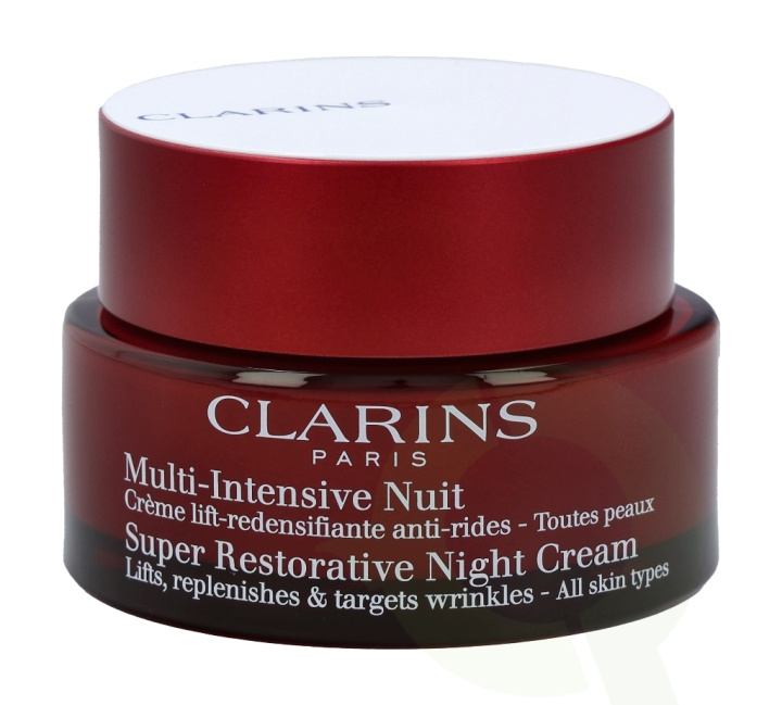 Clarins Super Restorative Night Cream 50 ml All Skin Types in de groep BEAUTY & HEALTH / Huidsverzorging / Gezicht / Nachtcrème bij TP E-commerce Nordic AB (C48813)