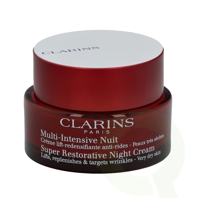 Clarins Super Restorative Night Cream 50 ml Very Dry Skin in de groep BEAUTY & HEALTH / Huidsverzorging / Gezicht / Nachtcrème bij TP E-commerce Nordic AB (C48814)