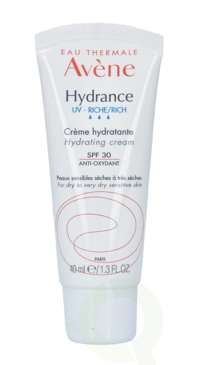 Avene Hydrance Optimale Rich Hydrating Perf SPF30 40 ml in de groep BEAUTY & HEALTH / Huidsverzorging / Gezicht / Dagcrème bij TP E-commerce Nordic AB (C49260)