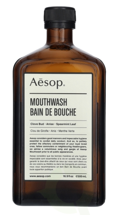 AESOP Mouthwash 500 ml in de groep BEAUTY & HEALTH / Mondverzorging / Elektrische tandenborstelaccessoires bij TP E-commerce Nordic AB (C49339)